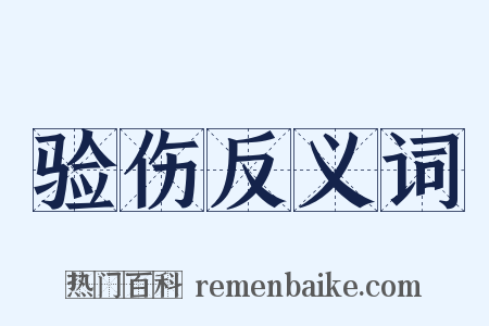 验伤反义词是什么意思的图片